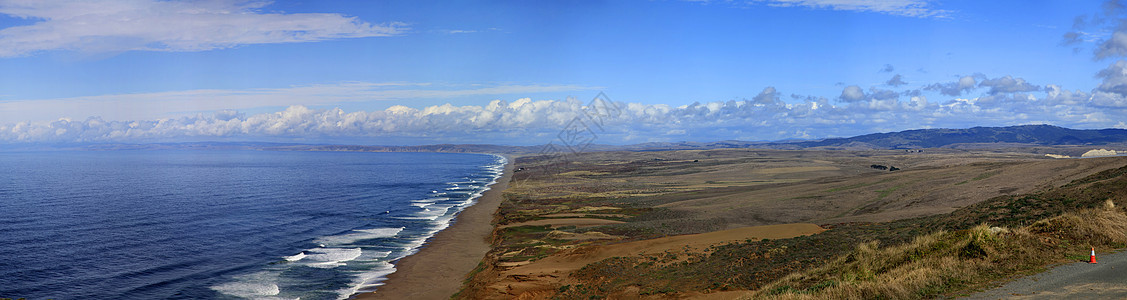 雷耶斯角海滩晴天荒野蓝色悬崖天空海浪海岸线国家海洋海景图片