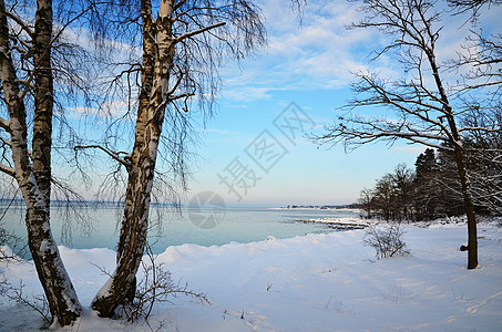 冬季海岸风景图片