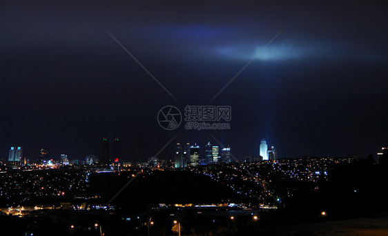 城市灯光蓝色旅行水平火鸡全景天空建筑学射线风景场景图片