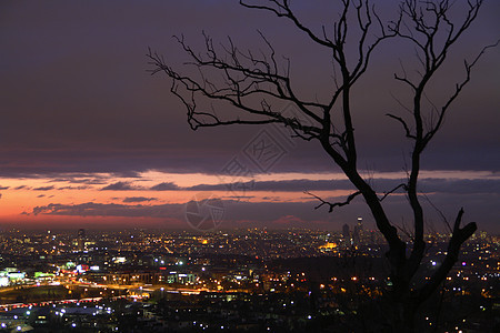 伊斯坦布尔天空建筑学全景火鸡天际城市景观风景场景日落图片