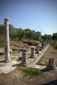 Ios 古代城市公元建筑物考古学火鸡废墟水平文明历史建筑学旅行图片