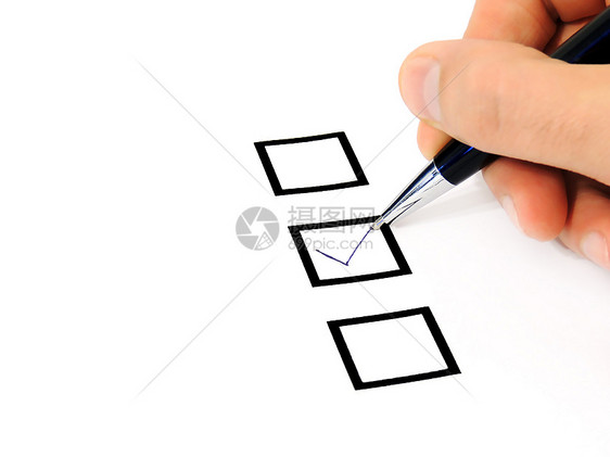 核对清单清单测试文档工作投票营销写作报告考试铅笔男人图片