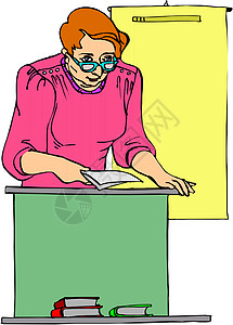老师教师职场插图眼镜女士教学职业大学女性女孩学历图片