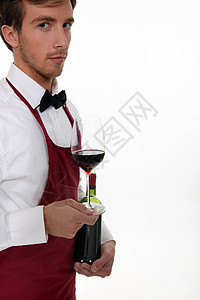 苏梅利加酒瓶装卖红酒背景图片