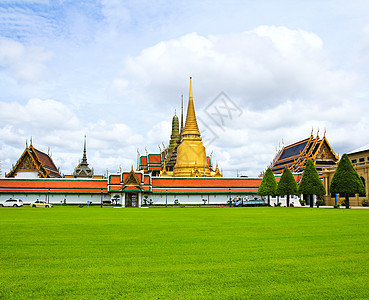 大宫殿 曼谷 泰国遗产历史性寺庙艺术金子游客旅行城市王国宝塔图片