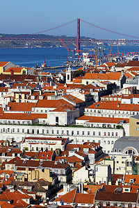 白赛 里斯本 葡萄牙全景建筑学历史市中心旅游景观城市首都建筑房子图片