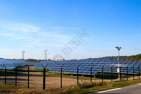光伏电发电厂化学品控制板绿色集电极安装工业细胞资源太阳发电机背景图片