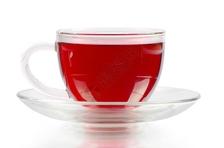 红茶食物杯子香脂美丽浆果饮料图片