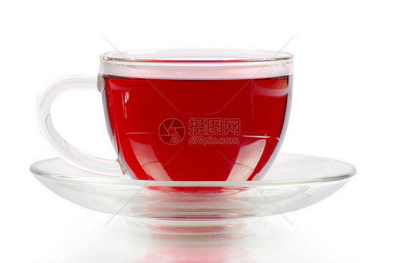 红茶食物杯子香脂美丽浆果饮料图片
