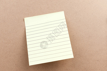空白粘贴便条黄色笔记纸记事本概念笔记广告牌木板公告栏备忘录软垫图片