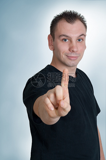 点手势白色展示商业广告管理人员手指男人男性幸福图片