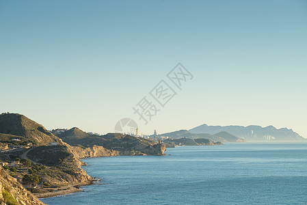 布兰卡海岸海洋支撑海岸线水平阳光岩石晴天风景悬崖图片