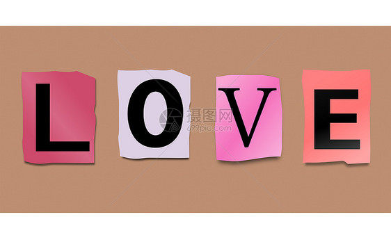 爱的概念崇拜打印友谊字母幸福插图压痛杂志情感热情图片
