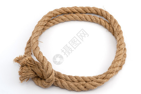 绳索曲线缠绕细绳环形白色编织电缆圆圈领带图片