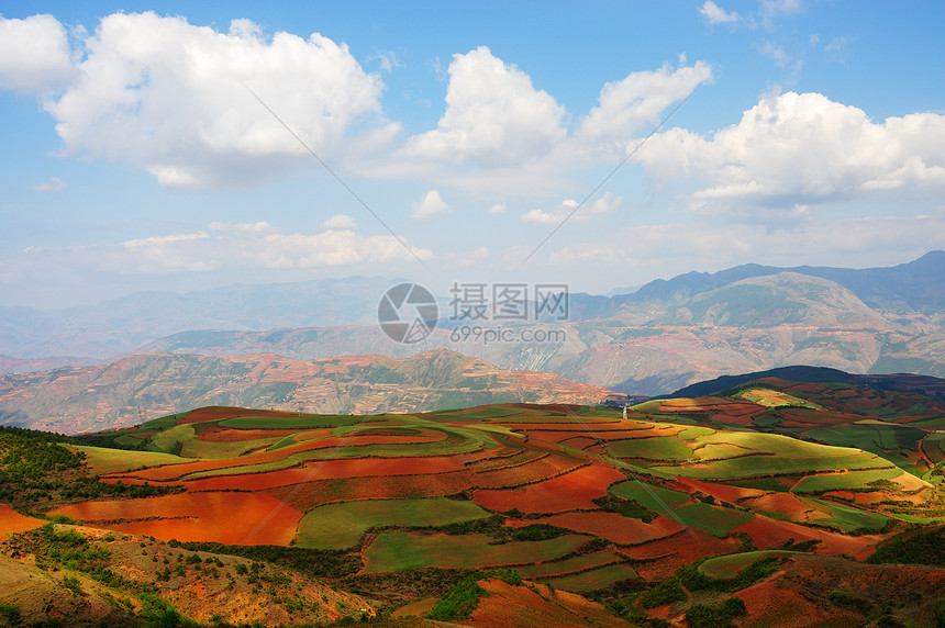 实地景观农作物生长旅行场地山坡风景天空村庄天堂植物图片