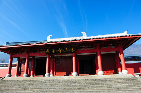 中国重庆寺旅行遗产正方形寺庙蓝色死亡天堂宗教房子网站图片