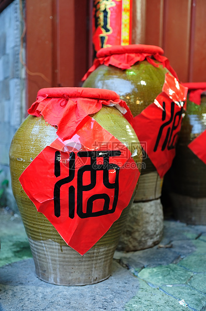 中国葡萄酒罐陶器陶瓷历史历史性古董黏土饮料武馆水壶制品图片