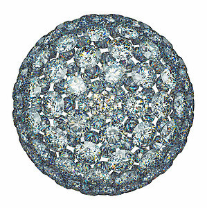 钻石或宝石领域在白色之上被孤立图片