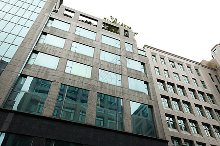 现代架构景观水平市中心反射摩天大楼玻璃办公室建筑学商业窗户图片