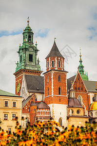 波兰克拉科夫Wawel Hill的Wawel教堂图片