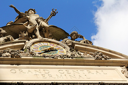 大中央车站车站大力士时间建筑地标雕像雕塑铁路吸引力游客图片