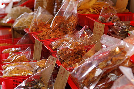 干海鲜 大欧鱼市 香港香料肌肉食物销售市场扇贝杂货商橙子烹饪架子图片