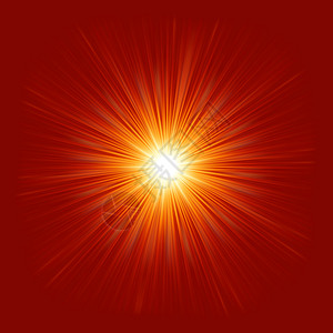 恒星爆发红火和黄火 EPS 8射线插图星星圆形爆破光环新星辉光白色光束图片