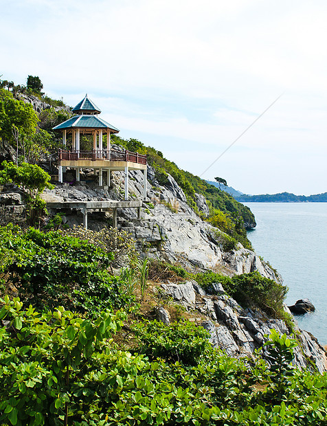 的斯里昌岛景色很美海岸线假期旅游地平线天气太阳海岸风景反射旅行图片