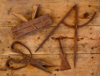 古老工具木板羊毛剪剪布画罗盘金属家具木头古董工艺成套钻头刨床维修修理工图片