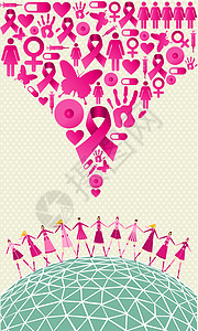 全球提高对乳腺癌认识的呼声图片