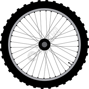 自行车轮圆形黑色白色橡皮艺术品越野绘图自行车插图车轮图片