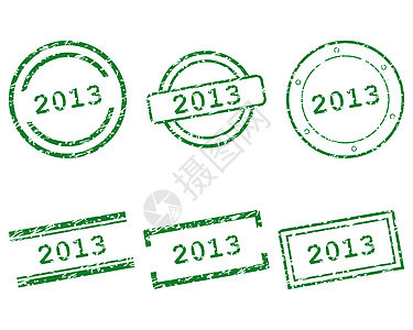2013年印章商业按钮海豹橡皮墨水标签日历邮票插图打印图片