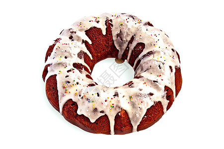 甘糖加热的自制蛋糕图片