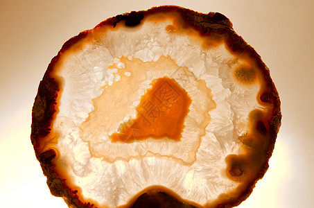 天然开关的薄薄片平板水晶玉髓装饰品宝石石头矿物背光石英图片