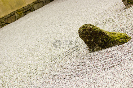 石头园岩石石头樱花植物艺术寺庙佛教徒苔藓花园图片