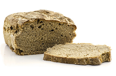 土制面包棕色食物面粉白色脆皮谷物早餐小麦粮食图片