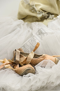 带有芭蕾鞋的图图图文化拖鞋舞鞋芭蕾舞蹈衣服足尖芭蕾舞演员戏服图片