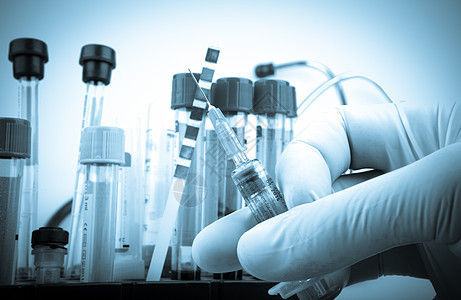 流感疫苗处方注射器治疗药瓶临床手套药品注射制药疾病图片