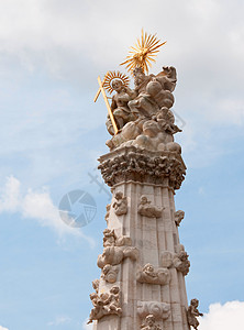 布达佩斯的鼠疫流行哨所国家防御记忆柱子雕像瘟疫保障三位一体金子文化图片
