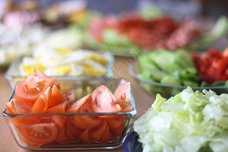 蔬菜背景食谱美食沙拉胡椒绿色烹饪食物黄瓜图片