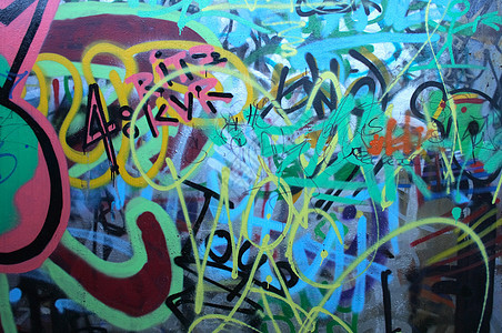 街头街头艺术黄色青少年文化滑冰蓝色墙纸破坏者木板签名作曲图片