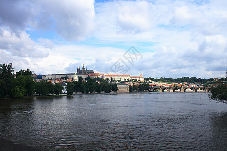布拉格地标纪念碑大教堂生机建筑房子中心教会城市城堡图片