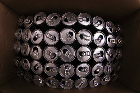 空啤酒罐罐装反射苏打啤酒材料墙纸工厂商品空白包装图片