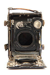 旧相机古董库存盒子黑色照相机摄影市场照片棕色镜片图片