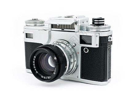 古旧相机摄影白色乐器光学风格技术复古黑色图片