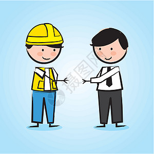 建筑师管理人员工业帽子建设者修理工卡通片工程师海报承包商工人图片