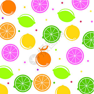柑橘图标酸橙晴天果汁柠檬插图食物橙子圆圈热带水果图片