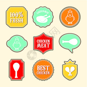 鸡鸡标签母鸡羽毛产品贸易农场农民品牌农业烹饪徽章图片
