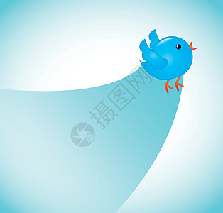 蓝鸟互联网说话邮件气泡社会横幅电子邮件动物商业卡通片图片