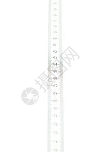 白色上隔离的度量磁带统治者黄色卷轴损失饮食乐器仪表尺寸厘米公制图片